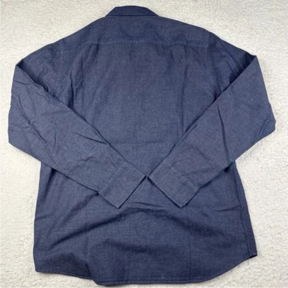 UNTUCKit Shirt Mens XL Blue Slim Fit Button Down Cotton‎ Pocket - Picture 4 of 6